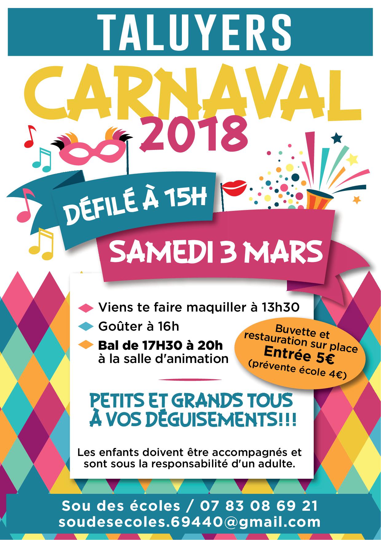 affiche carnaval 2018