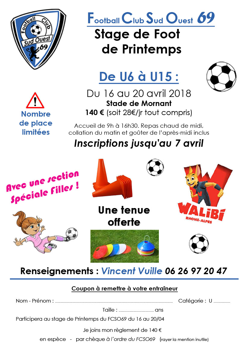 2018-04 Stage affiche FCSO69
