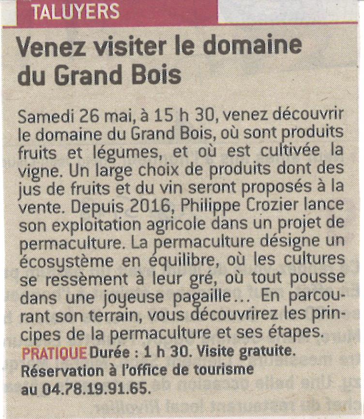 2018-05-19 VENEZ VISITER LE DOMAINE DE GRAND BOIS
