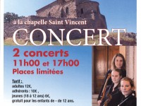 2 CONCERTS “Les Calandres” Dimanche 3 Juillet