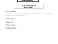 COUPURE ELECTRICITE ENEDIS