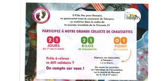 #DÉFI SOLIDAIRE / Grande collecte de Chaussettes