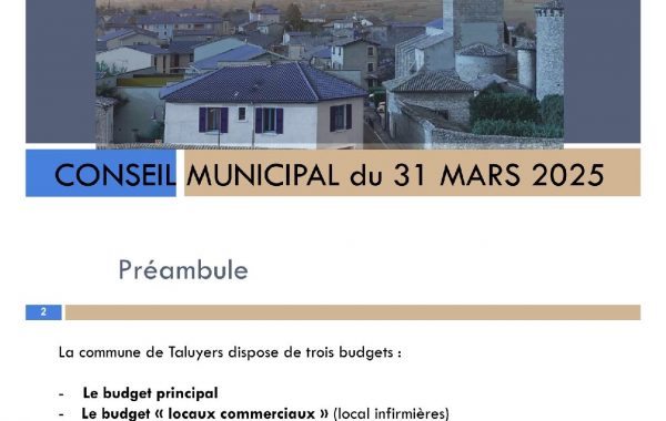 Présentation du Budget 2025